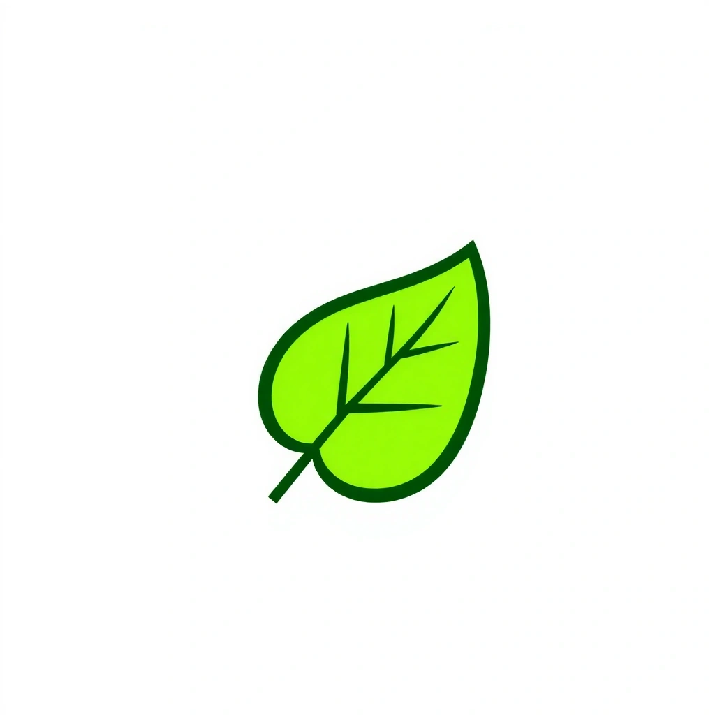 Leaf icon representing natural purity