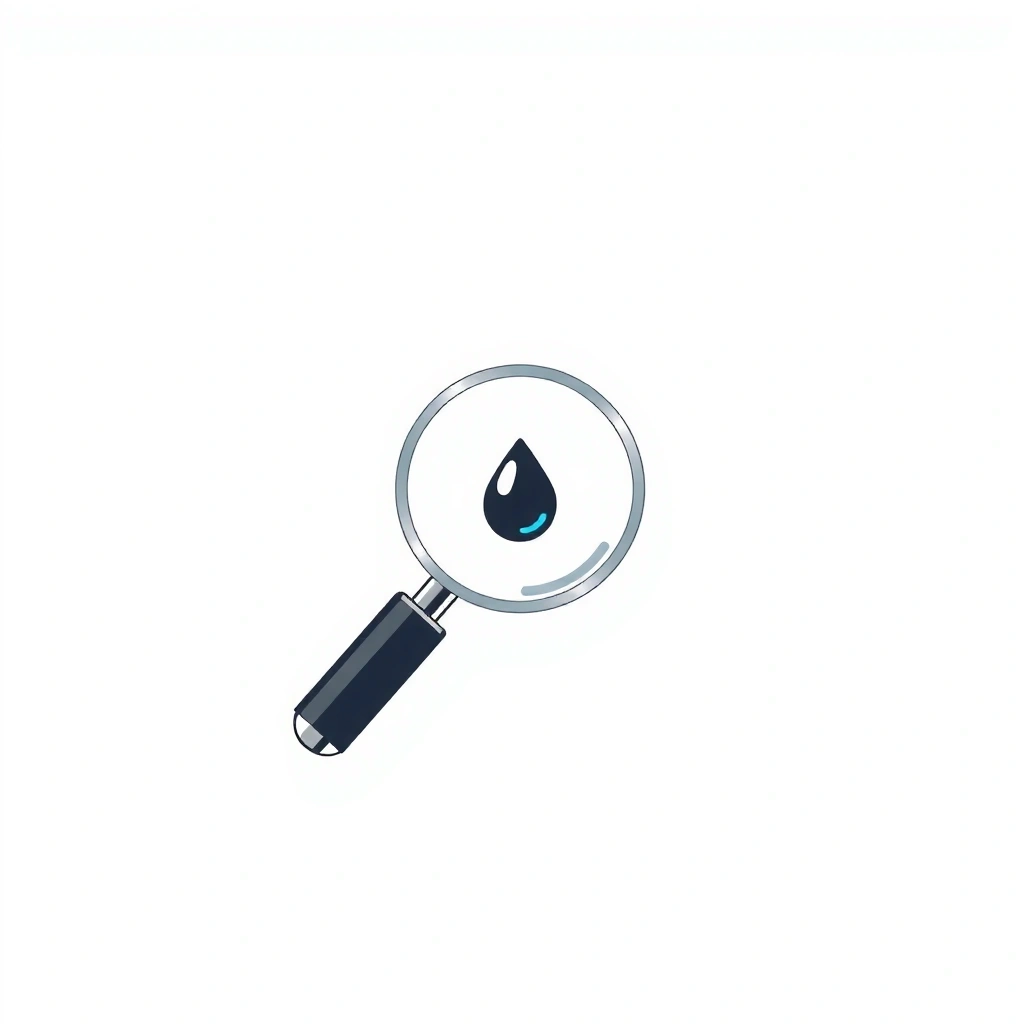 Magnifying glass icon representing uncompromising quality
